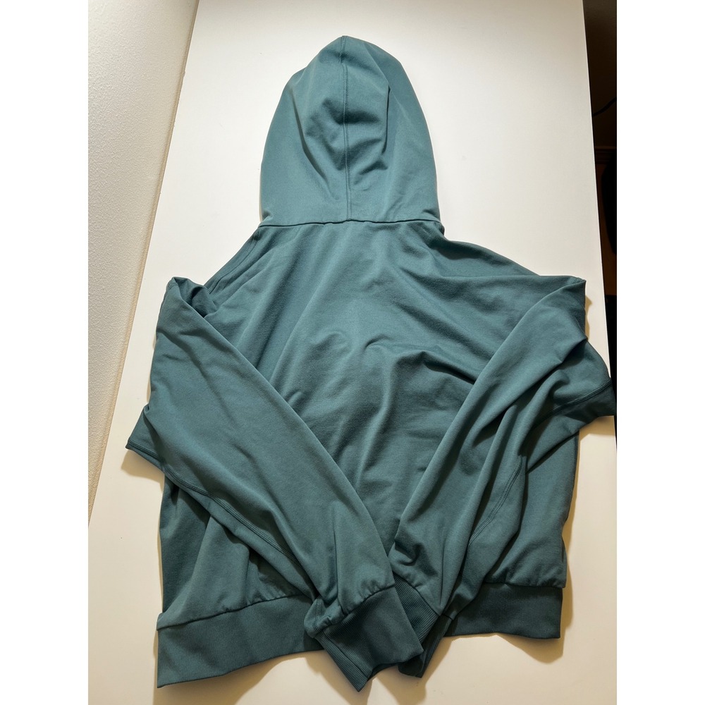 Vouri Jacket Womens Green Medium Halo Essential Full Zip Hoodie Dream Knit - Picture 6 of 6